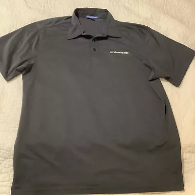 Mercedes Benz Golf Polo Shirt Mens 2X Embroidered SS Black Port Authority • $15