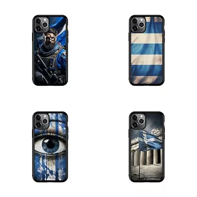 For IPhone 11 12 13 Pro Max Mini Aesthetic Case Greece Flag Patriotic • $19.79