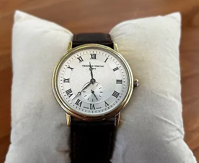 Frederique Constant Slim Line Gold Plated Watch Ref. FC235X3S5 • $395