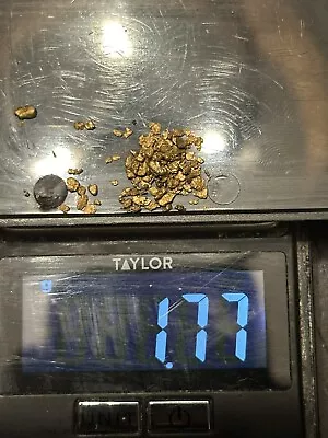 1.77 G Gram California Panned Placer Gold Nugget Lot Original Real - TCCCX • $41