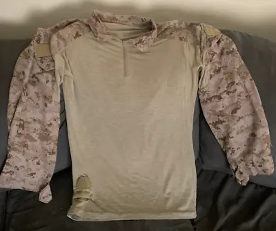 USMC Flame Resistant Combat Shirt Desert MARPAT Large-Reg • $39.99