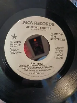 NEAR MINT B.B. King PROMO 45 Six Silver Strings • $3.99