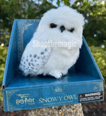 2024 Universal Studios Harry Potter Snowy Owl Interactive Toy Shoulder Plush NIB • $134.45