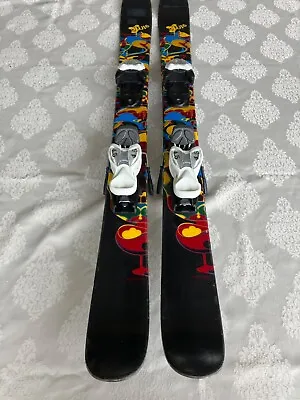 $109.99 • Buy Line SUPER HERO Twin-Tip Skis W/Marker 4.5 Bindings 113cm
