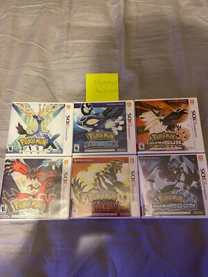 $325 • Buy BRAND NEW Sealed Pokemon 3ds Games X Y Omega Ruby Alpha Sapphire Ultra Sun Moon