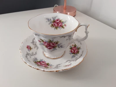 £4.99 • Buy Vintage Royal Albert China Duo Cup & Saucer Tranquility Pink Roses