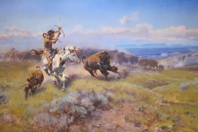 Fighting Meat By Charles M Russell Western Giclee Art Print + Free Shipping • $49