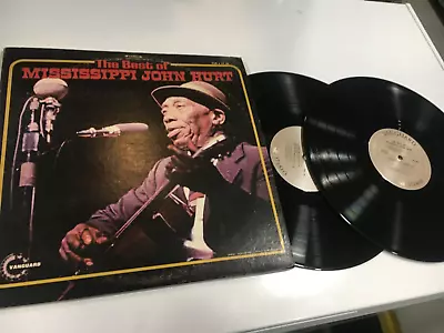 Mississippi John Hurt Best Of Record LP 1971 Vanguard # VSD-20 VG+ 2lp's • $17