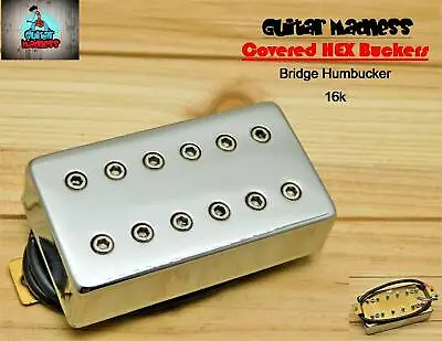 $18.55 • Buy G.M. Chrome Covered HexBucker Hight Output Bridge Humbucker (52mm)