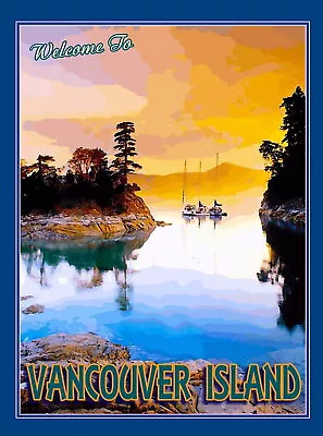 96190 Canada Vancouver Island British Columbia Decor Wall Print Poster • $45.95