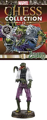 LIZARD Figurine~Marvel Chess Collection #12~Eaglemoss~statue~black Pawn~NIP • $29.95