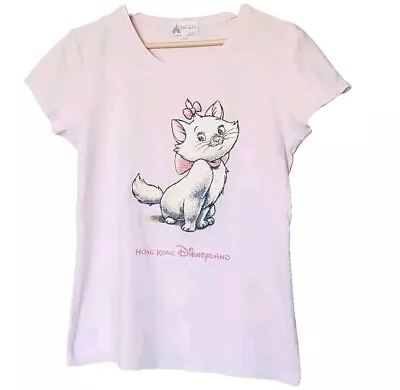 Hong Kong Disneyland T Shirt Aristocats Marie Cat Pink Baby Tee Size XL • $15.45