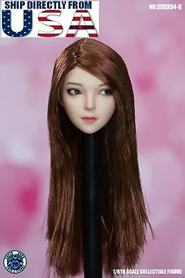 SUPERDUCK 1/6 SDDX04B Female Head Movable Rolling Eyes For 12  PHICEN Figure • $55.80