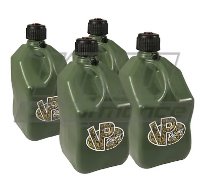 VP Racing 4-Pack Camo Square Fuel Jugs Gas Can Alcohol Water Container Diesel • $119.99