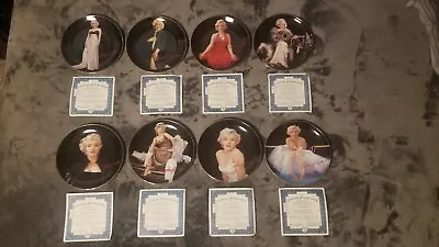 Marilyn Monroe Mint Set Of 8 Bradford Exchange Collector Plates See Photos!!! • $259