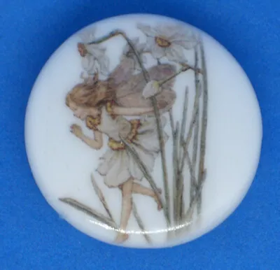 Birchcroft China Button - Daffodil Fairy - One Inch Size ( 25 Mm ) • £4.95