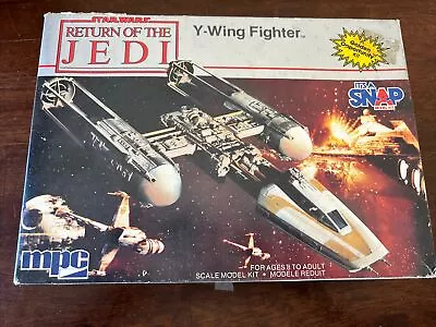 MPC STAR WARS Return Of The Jedi Y-WING FIGHTER Model Kit #1-1975 1984 Open Box • $4