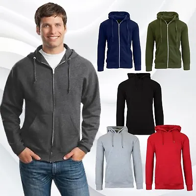 Mens Fleece Zipper & Pullover Hoodie Jacket Sweatshirt Gym Activewear (S-5XL) • $14.99