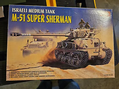 Academy 1373 1:35 Israeli Medium Tank M-51 Super Sherman Tank Kit • $40