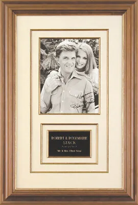 Robert Stack - Photograph Signed Co-signed By: Rosemarie B. Stack • $750
