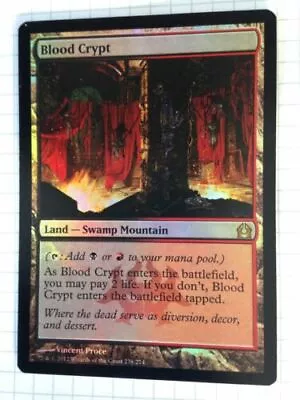 Blood Crypt Foil Return To Ravnica Magic The Gathering MtG • $33.33