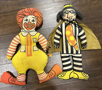 Ronald Mcdonald Hamburgler Cloth Vintage 1970's Doll • $29.99