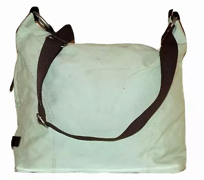 *DIRTY RUBS*  ELLINGTON Light Pastel Green Canvas Crossbody Bag • $34.99