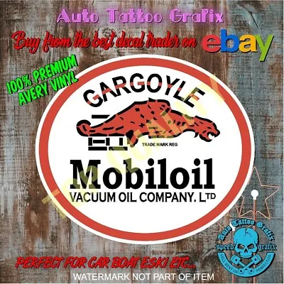 MOBIL GARGOYLE Decal Sticker Vintage Petrol Americana Hot Rod RatRod Stickers • $3.57