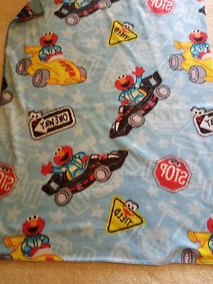 Vintage SESAME STREET Small Fleece ELMO Blanket 35 X56 • $14