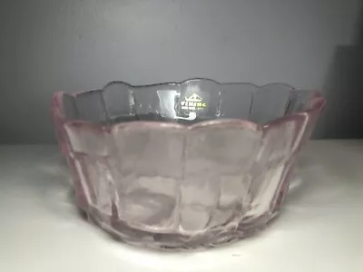 Vintage Viking Glass Pink Country Craft Bowl RARE • $60