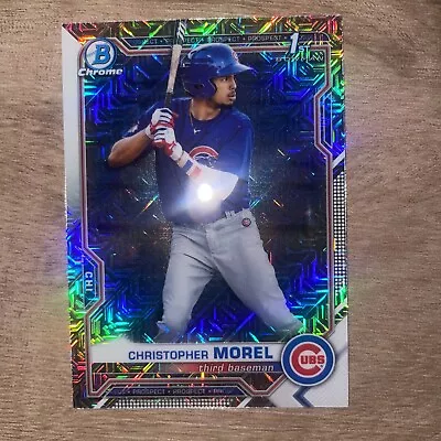 2021 1st Bowman Chrome Christopher Morel  Mojo Mega Refractor #BCP-131 Mint Cubs • $0.99