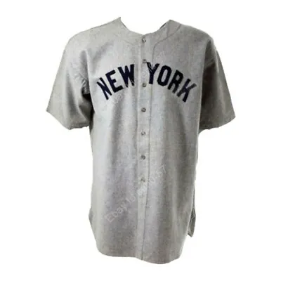 Custom Retro 1935 Babe Ruth #3 New York Baseball Jersey All Stitched Gray XS-4XL • $35.99