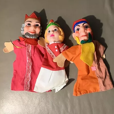 Vintage Mr. Rogers Neighborhood Hand Puppets Set Of 3 10  King Jester • $33