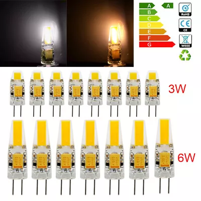 G4 LED COB Bulbs Dimmable 3W 6W Capsule Lamp Replace Halogen BulbS AC DC 12V • £3.22