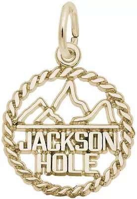 Gold-Plated Sterling Silver Jackson Hole Twisted Charm By Rembrandt • £28.93