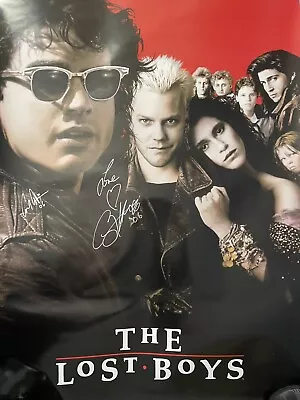 The Lost Boys Signed Poster. Corey Haim And Corey Feldman Autographed Poster. • £250