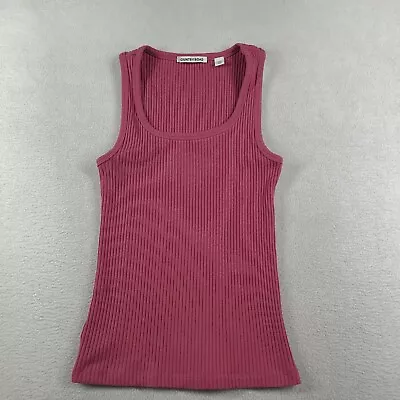 Country Road Tank Pink Sleeveless Basic Size 2XS Cotton Modal Stretch Womens • $15