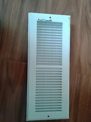 Floor Vent Register White Metal 4 X 12 Opening New • $15