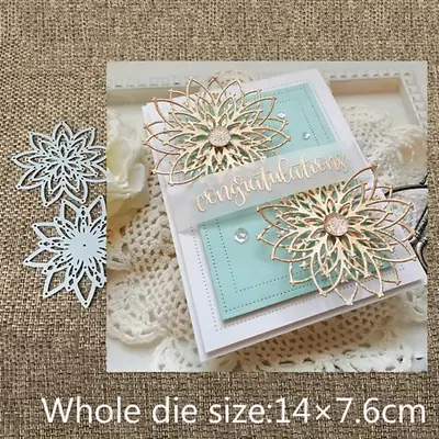 $7.08 • Buy Layers Flower Lace Metal Cutting Dies DIY Etched Craft Scrapbooking Embossing