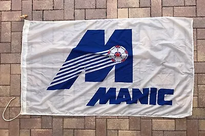 Vintage NASL Montreal Manic Game Used Team Flag 62x34 • $1250
