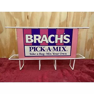 Vtg Brach's Candy Pick-A-Mix Candy Land Sign Display Bag Holder Bracket Advertis • $60