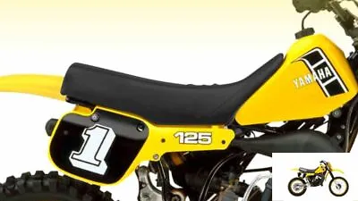Yamaha YZ125 Seat Cover Fits 1982 Black Color • $29.95