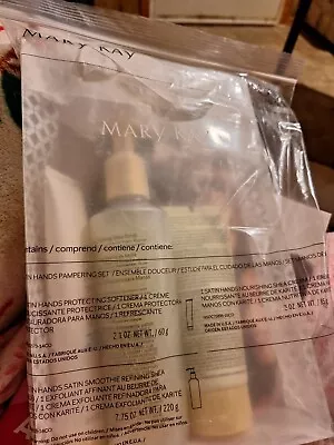 Brand New Mary Kay Satin Hands Pampering Set Fragrance Free ~ Full Size • $17