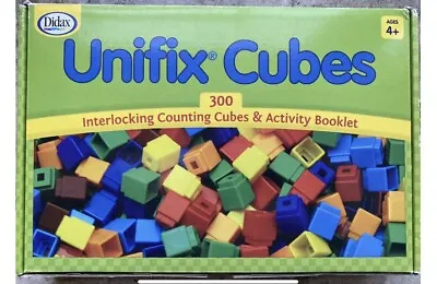 Unifix Cubes Age 4+           300 Interlocking Counting Cubes & Activity Booklet • £22.18