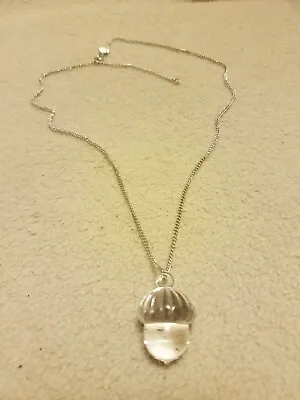 $13 • Buy Hallmark Cards Necklace With Glass Acorn Pendant