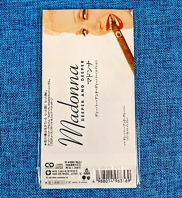 MADONNA DEEPER AND DEEPER 3'' CD JAPAN LONGBOX 1992 Erotica Promo Box • $250