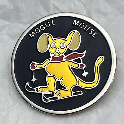 Mogul Mouse Colorado Ski Resort Skiing Winter Sports Lapel Hat Pin • $7.95