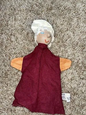 DREF German Hand Puppet Felt Body & Wooden Head • $9.95