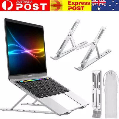 Ergonomic Portable Adjustable Laptop Stand Foldable Desktop Tripod Tray Holder • $7.99