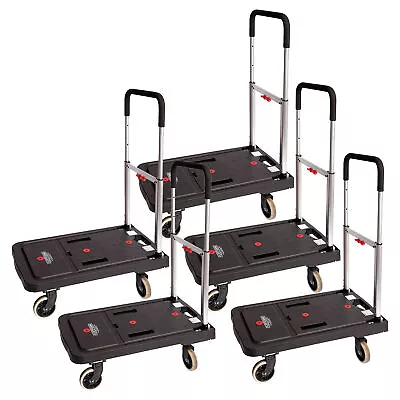 Magna Cart FF 4 Wheel Folding Platform Transport Cart Supports 300 Lbs (5 Pack) • $391.99